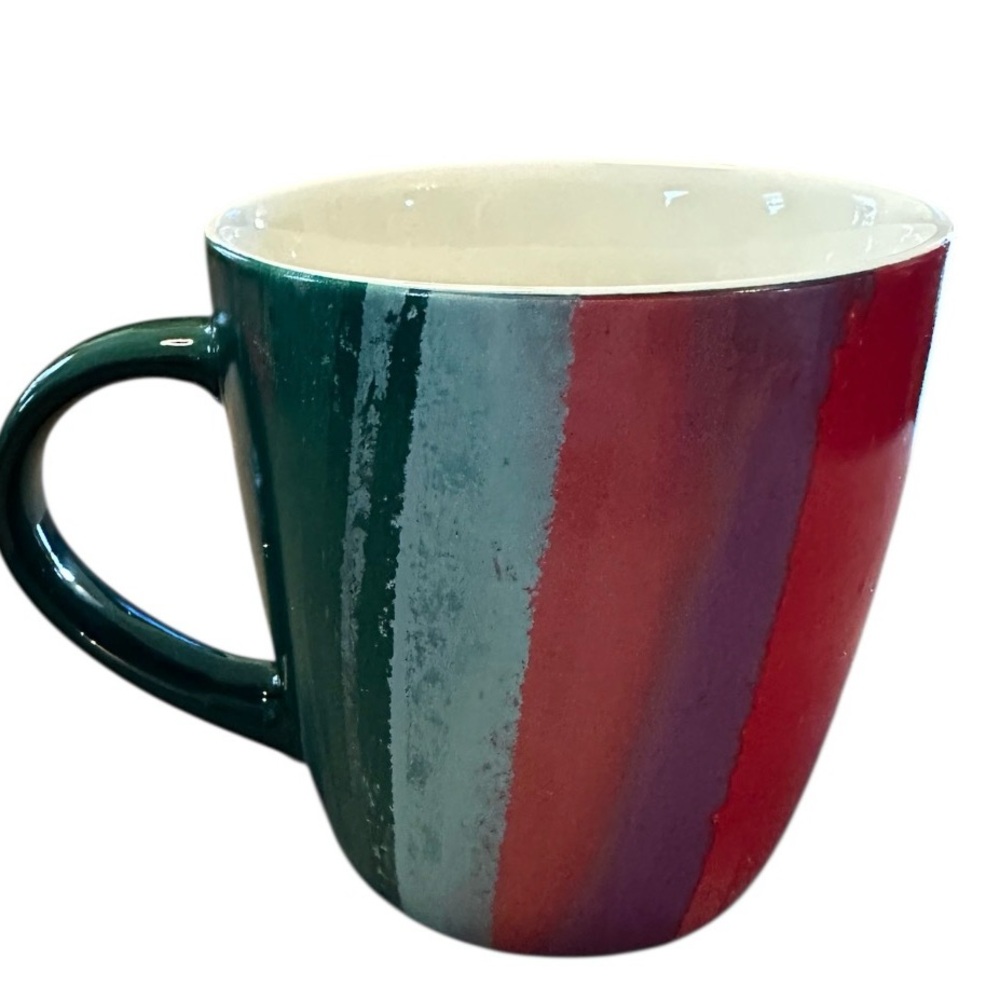 Colorful Starbucks 2021 Collectible Mermaid Brushstroke Ceramic 12 oz Mug - Picture 2 of 6
